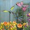 3 Pack 34 Inch Butterfly Garden Stakes Decor, Dragonfly Hummingbird Stakes, Glow in Dark Metal Yard Art for Mom, Mothers Day Ideal Gifts, Indoor Outdoor Lawn Pathway Patio Ornaments